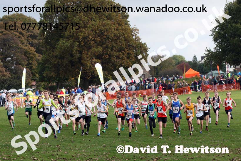 Boys under-13s Northern Cross Country Relays. Photo: David T. Hewitson/Sports for All Pics